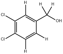 (3,4-dichlorophenyl-2,5,6-d3)methan-d2-ol Struktur