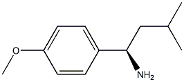 (1R)-1-(4-methoxyphenyl)-3-methylbutan-1-amine Struktur