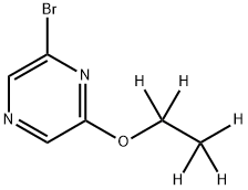 2-Bromo-6-(ethoxy-d5)-pyrazine Struktur