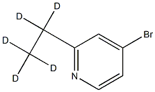 4-Bromo-2-(ethyl-d5)-pyridine Struktur