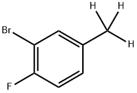 2-bromo-1-fluoro-4-(methyl-D3)benzene Struktur