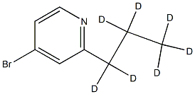 4-Bromo-2-(n-propyl-d7)-pyridine Struktur