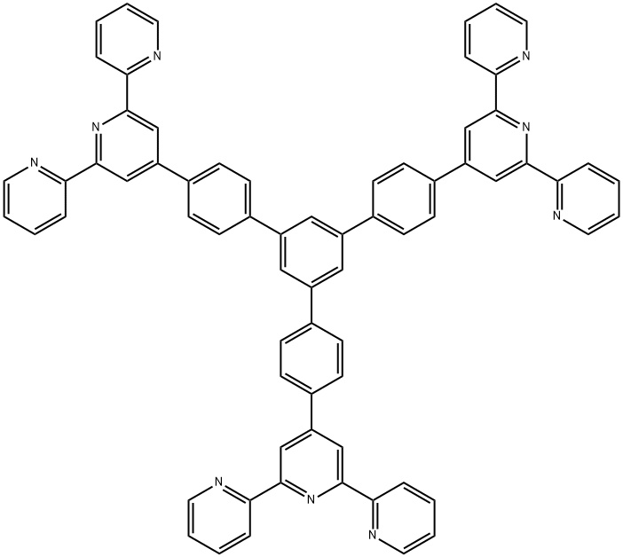 1,3,5-tris (4'-tripyridinylphenyl) benzene Struktur