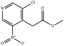 methyl (3-chloro-5-nitropyridin-4-yl)acetate Struktur