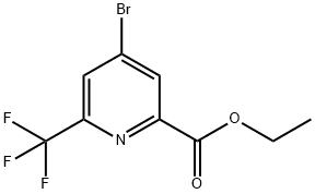 ethyl 4-bromo-6-(trifluoromethyl)picolinate Struktur