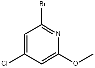 2-bromo-4-chloro-6-methoxypyridine Structure