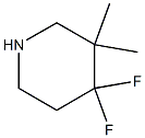 4,4-difluoro-3,3-dimethylpiperidine Struktur