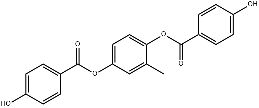 [4-(4-HYDROXYBENZOYL)OXY-3-METHYL-PHENYL] 4-HYDROXYBENZOATE Struktur