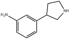 3-(pyrrolidin-3-yl)aniline Struktur