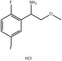 1-(2,5-DIFLUOROPHENYL)-2-METHOXYETHAN-1-AMINE HYDROCHLORIDE Struktur