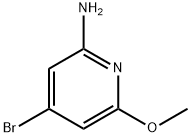 4-Bromo-6-methoxypyridin-2-amine Struktur