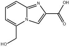 5-(hydroxymethyl)imidazo[1,2-a]pyridine-2-carboxylic acid Struktur