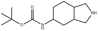 tert-Butyl (octahydro-1H-isoindol-5-yl)carbamate Struktur