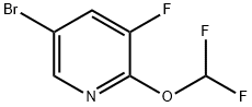 5-BROMO-2-(DIFLUOROMETHOXY)-3-FLUOROPYRIDINE Struktur