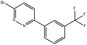 3-Bromo-6-(3-trifluoromethylphenyl)pyridazine Struktur