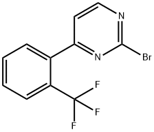 2-Bromo-4-(2-trifluoromethylphenyl)pyrimidine Struktur