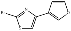 2-Bromo-4-(3-furyl)thiazole Struktur