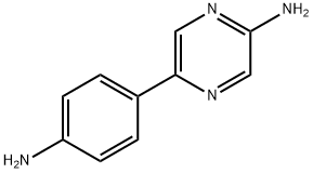 2-Amino-5-(4-aminophenyl)pyrazine Struktur