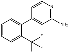 4-[2-(TRIFLUOROMETHYL)PHENYL]PYRIDIN-2-AMINE Struktur