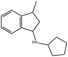 Cyclopentyl-(3-methyl-indan-1-yl)-amine Struktur