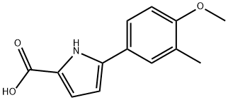 5-(4-methoxy-3-methylphenyl)-1H-pyrrole-2-carboxylic acid Struktur