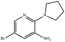 5-BROMO-2-(PYRROLIDIN-1-YL)PYRIDIN-3-AMINE Struktur