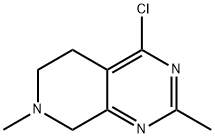 4-chloro-2,7-dimethyl-5H,6H,7H,8H-pyrido[3,4-d]pyrimidine Struktur