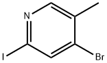 4-BROMO-2-IODO-5-METHYLPYRIDINE Struktur