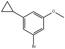 1-Bromo-3-cyclopropyl-5-methoxybenzene Struktur