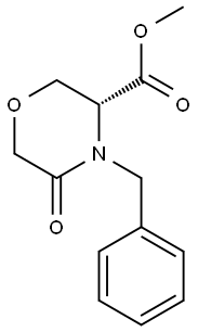 Methyl (R)-4-Benzyl-5-oxo-3-morpholinecarboxylate Struktur