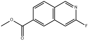 6-Isoquinolinecarboxylic acid, 3-fluoro-, methyl ester Struktur