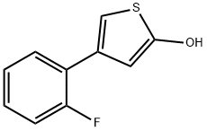 2-Hydroxy-4-(2-fluorophenyl)thiophene Struktur