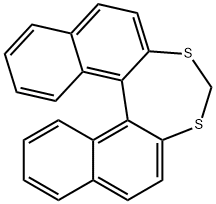 2,2'-(Methylenebisthio)-1,1'-binaphthalene Struktur