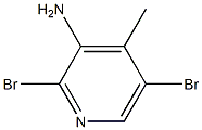 2,5-Dibromo-4-methyl-pyridin-3-ylamine Struktur