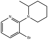 3-Bromo-2-(2-methylpiperidin-1-yl)pyridine Struktur