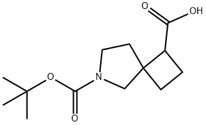 6-(tert-butoxycarbonyl)-6-azaspiro[3.4]octane-1-carboxylic acid Struktur