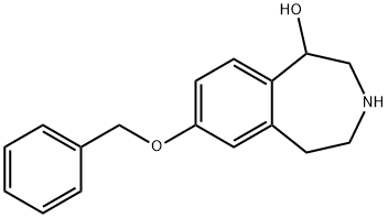 7-(benzyloxy)-2,3,4,5-tetrahydro-1H-benzo[d]azepin-1-ol Struktur