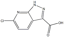 6-chloro-1H-pyrazolo[3,4-b]pyridine-3-carboxylic acid Struktur