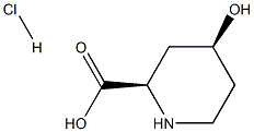 (2R,4S)-4-hydroxypiperidine-2-carboxylic acid hydrochloride Struktur