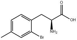 2-Amino-3-(2-bromo-4-methylphenyl)propanoic acid Struktur