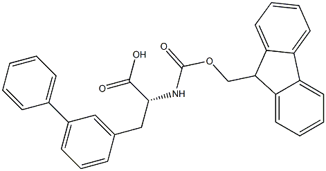 (R)-a-(Fmoc-amino)-[1,1'-biphenyl]-3-propanoic acid Struktur