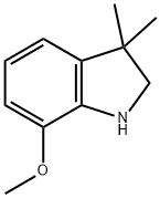 7-methoxy-3,3-dimethylindoline Struktur