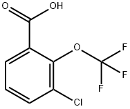 3-Chloro-2-(trifluoromethoxy)benzoicacid Struktur