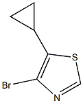 4-bromo-5-cyclopropyl-1,3-thiazole Struktur