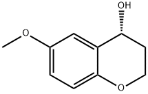 (4R)-6-methoxy-3,4-dihydro-2H-1-benzopyran-4-ol Struktur