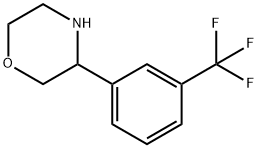 3-[3-(trifluoromethyl)phenyl]morpholine Struktur