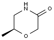 (6S)-6-methylmorpholin-3-one Struktur