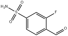 3-fluoro-4-formyl-Benzenesulfonamide Struktur