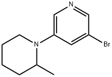 3-Bromo-5-(2-methylpiperidin-1-yl)pyridine Struktur