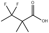 3,3-difluoro-2,2-dimethylbutanoic acid Struktur